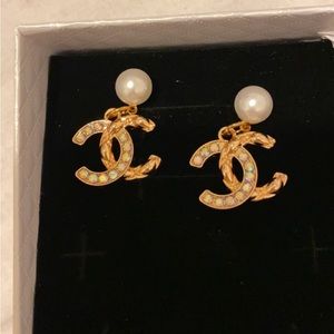 Authentic repurposed Chanel Earrings
